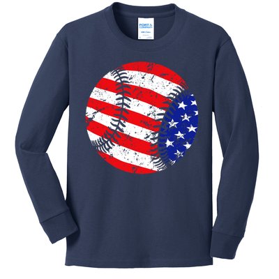 USA Baseball Kids Long Sleeve Shirt