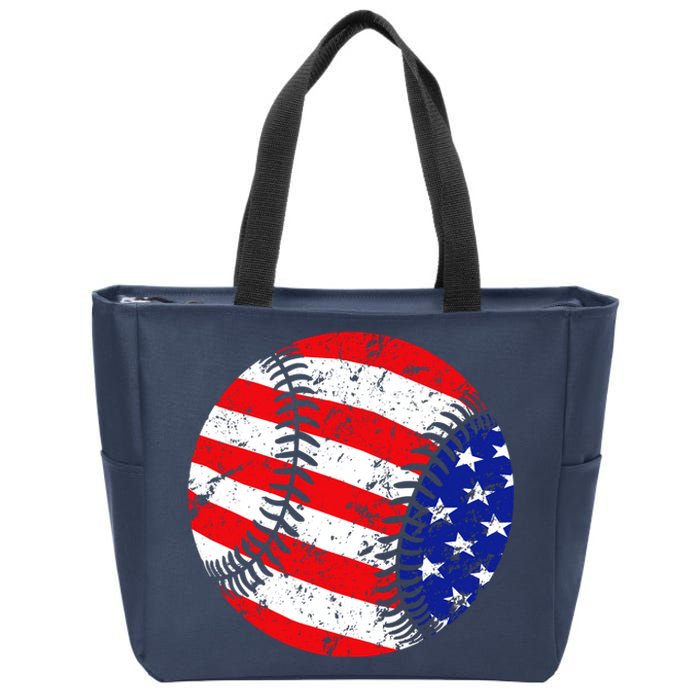 USA Baseball Zip Tote Bag