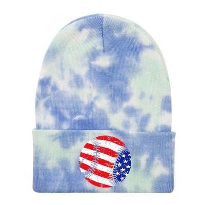 USA Baseball Tie Dye 12in Knit Beanie