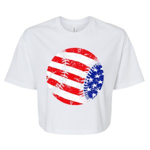 USA Baseball Bella+Canvas Jersey Crop Tee