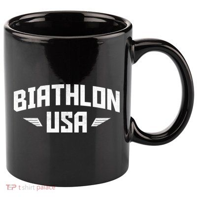 USA Biathlon Arch Team 11oz C Handle Ceramic Mug
