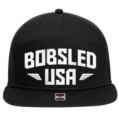 USA Bobsled Team 7 Panel Mesh Trucker Snapback Hat