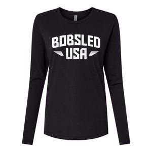 USA Bobsled Team Womens Cotton Relaxed Long Sleeve T-Shirt