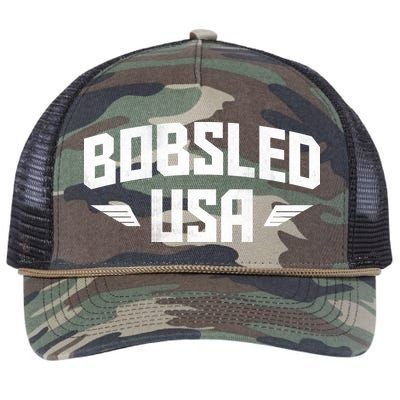 USA Bobsled Team Retro Rope Trucker Hat Cap