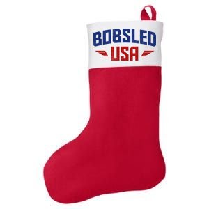 USA Bobsled Team Felt Holiday Christmas Stocking