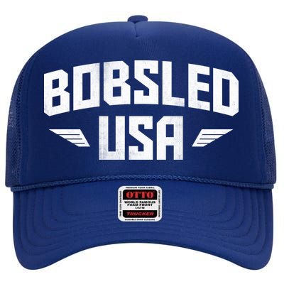 USA Bobsled Team High Crown Mesh Back Trucker Hat