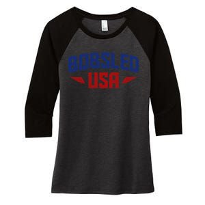 USA Bobsled Team Women's Tri-Blend 3/4-Sleeve Raglan Shirt