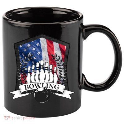 USA Bowling Team 11oz C Handle Ceramic Mug