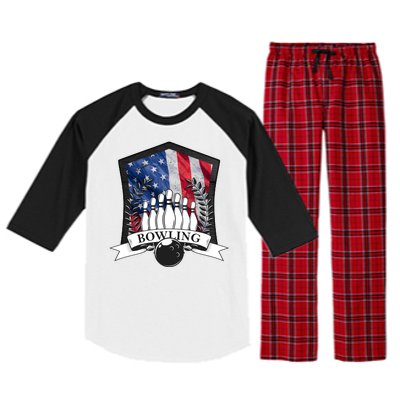 USA Bowling Team Raglan Sleeve Pajama Set