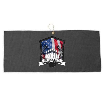 USA Bowling Team Large Microfiber Waffle Golf Towel