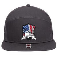 USA Bowling Team 7 Panel Mesh Trucker Snapback Hat