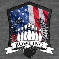USA Bowling Team 7 Panel Mesh Trucker Snapback Hat