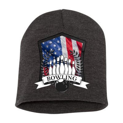 USA Bowling Team Short Acrylic Beanie