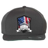 USA Bowling Team Wool Snapback Cap