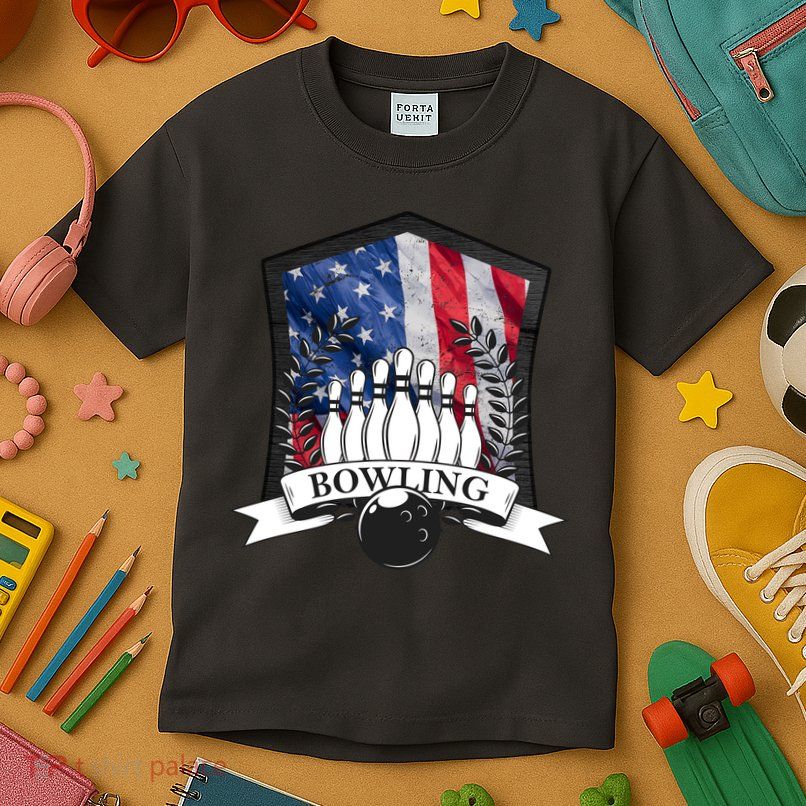 USA Bowling Team Kids T-Shirt