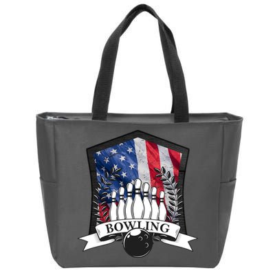 USA Bowling Team Zip Tote Bag