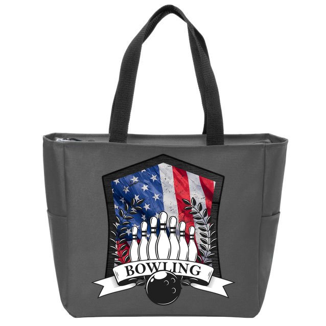 USA Bowling Team Zip Tote Bag