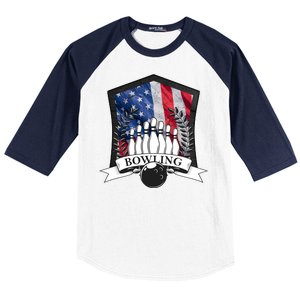 USA Bowling Team Baseball Sleeve Shirt