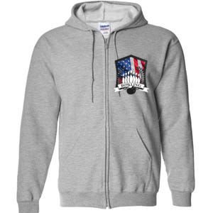 USA Bowling Team Full Zip Hoodie