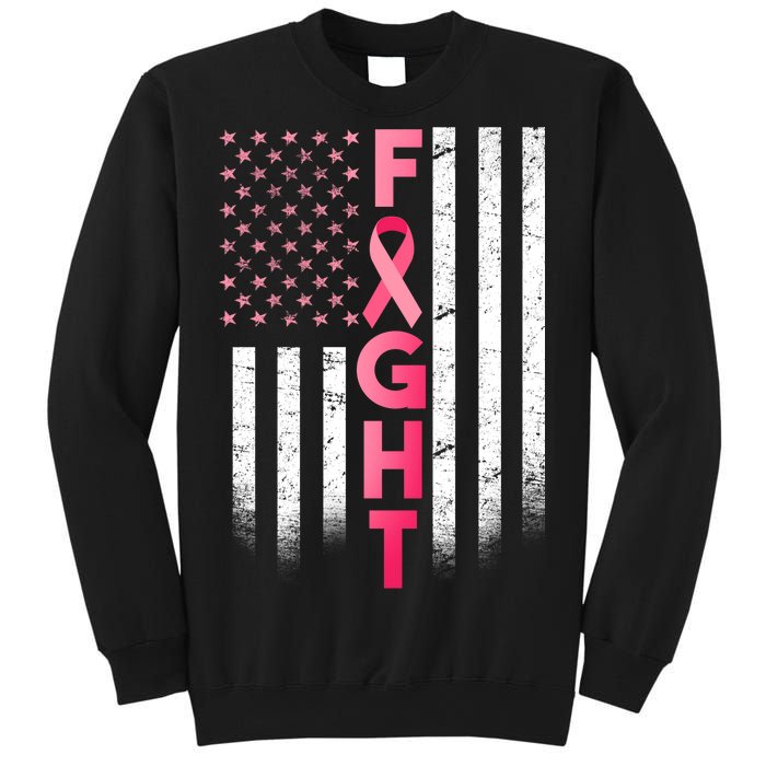 USA Breast Cancer Awareness Fight Logo Sweatshirt