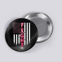 USA Breast Cancer Awareness Fight Logo Button