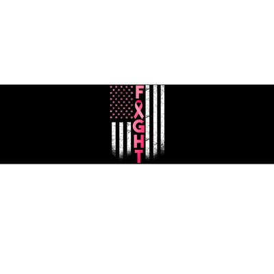 USA Breast Cancer Awareness Fight Logo Bumper Sticker