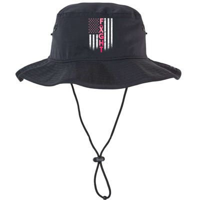 USA Breast Cancer Awareness Fight Logo Legacy Cool Fit Booney Bucket Hat