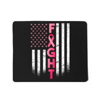 USA Breast Cancer Awareness Fight Logo Mousepad