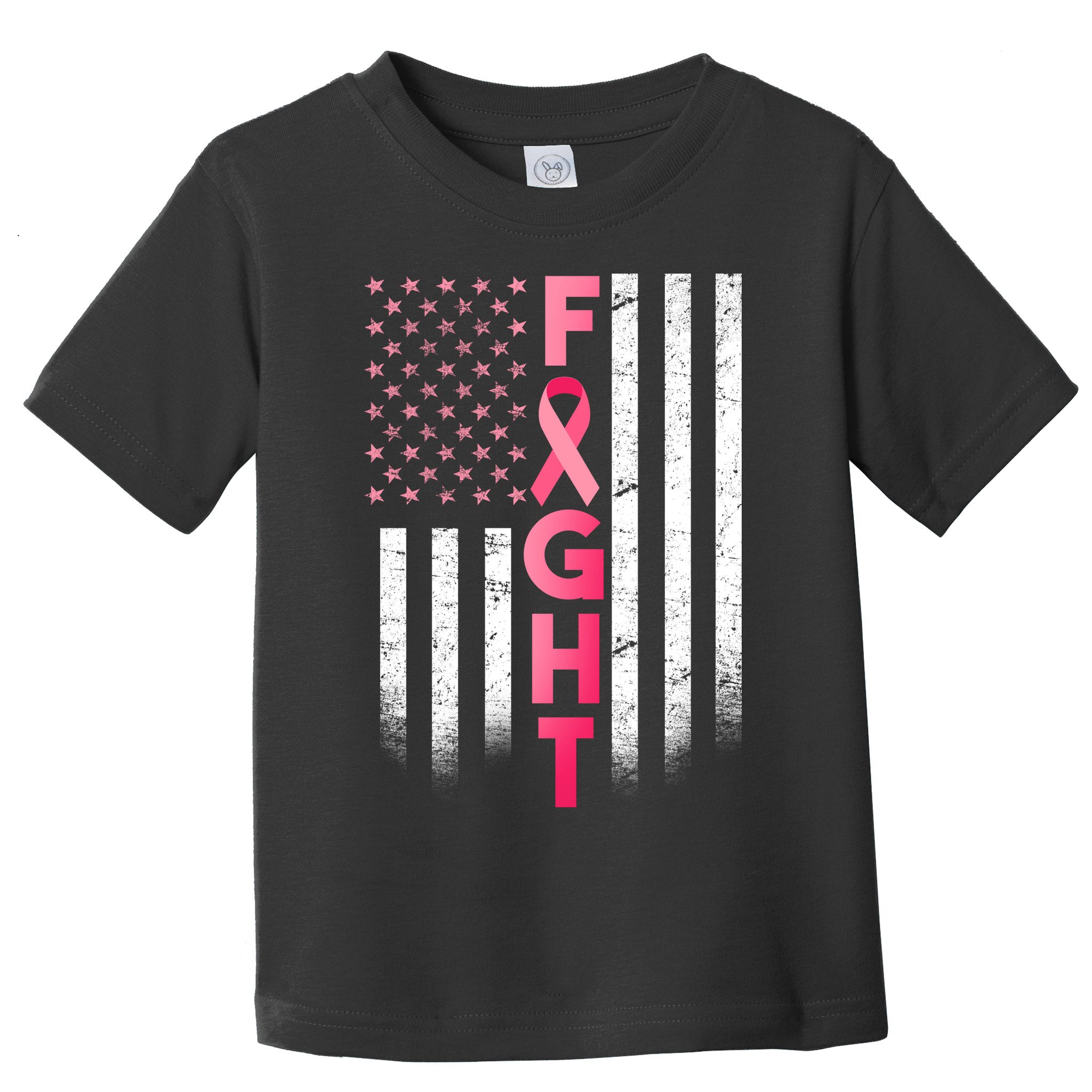 USA Breast Cancer Awareness Fight Logo Toddler T-Shirt