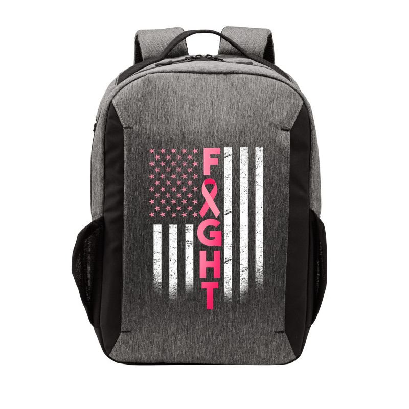 USA Breast Cancer Awareness Fight Logo Vector Backpack