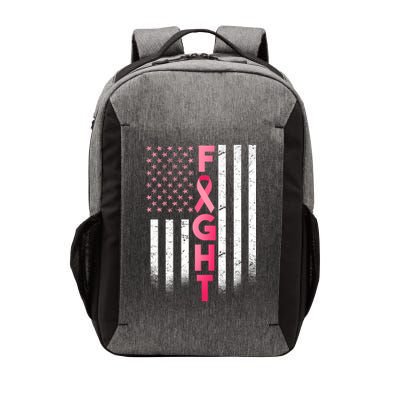 USA Breast Cancer Awareness Fight Logo Vector Backpack