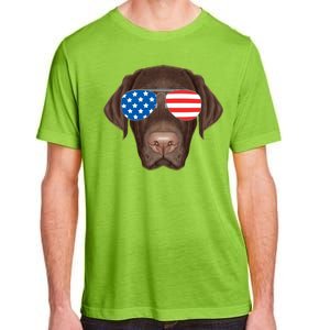 USA Chocolate Lab Dog Adult ChromaSoft Performance T-Shirt