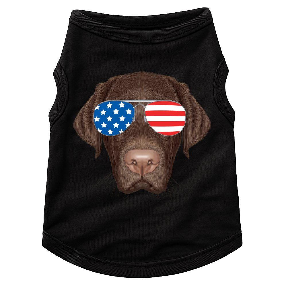 USA Chocolate Lab Dog Doggie Tank