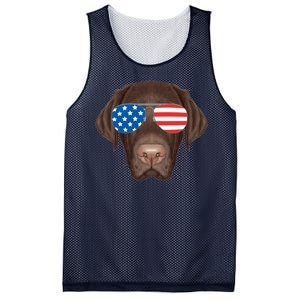 USA Chocolate Lab Dog Mesh Reversible Basketball Jersey Tank