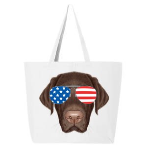 USA Chocolate Lab Dog 25L Jumbo Tote