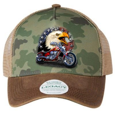 USA Chopper Bald Eagle Muscle Legacy Tie Dye Trucker Hat