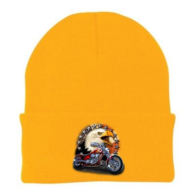 USA Chopper Bald Eagle Muscle Knit Cap Winter Beanie