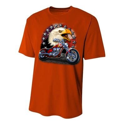 USA Chopper Bald Eagle Muscle Performance Sprint T-Shirt