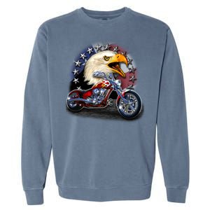 USA Chopper Bald Eagle Muscle Garment-Dyed Sweatshirt