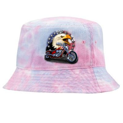 USA Chopper Bald Eagle Muscle Tie-Dyed Bucket Hat