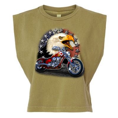 USA Chopper Bald Eagle Muscle Garment-Dyed Women's Muscle Tee