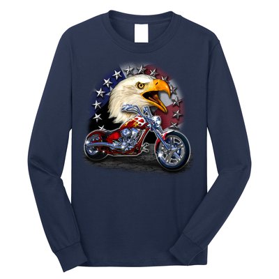 USA Chopper Bald Eagle Muscle Long Sleeve Shirt