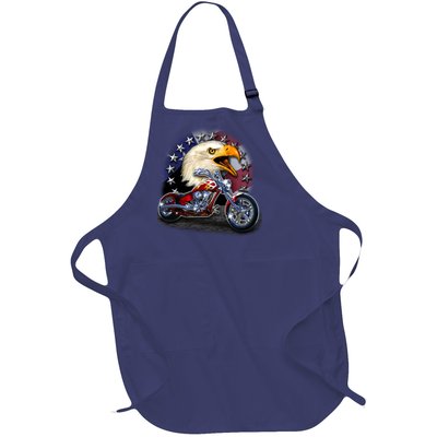 USA Chopper Bald Eagle Muscle Full-Length Apron With Pockets