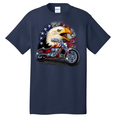 USA Chopper Bald Eagle Muscle Tall T-Shirt