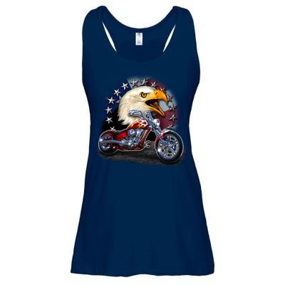 USA Chopper Bald Eagle Muscle Ladies Essential Flowy Tank