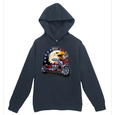 USA Chopper Bald Eagle Muscle Urban Pullover Hoodie