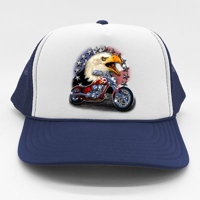 USA Chopper Bald Eagle Muscle Trucker Hat