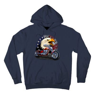 USA Chopper Bald Eagle Muscle Tall Hoodie