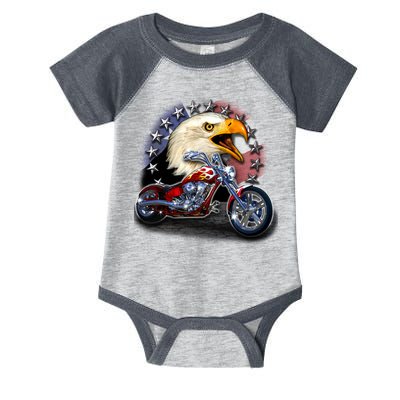 USA Chopper Bald Eagle Muscle Infant Baby Jersey Bodysuit