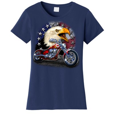 USA Chopper Bald Eagle Muscle Women's T-Shirt